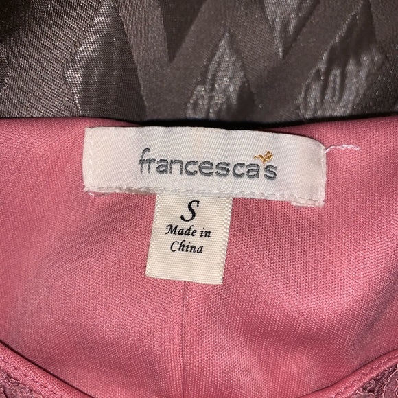 🙂 BOGO Francesca’s Pink Lace Mini Dress - Picture 5 of 8